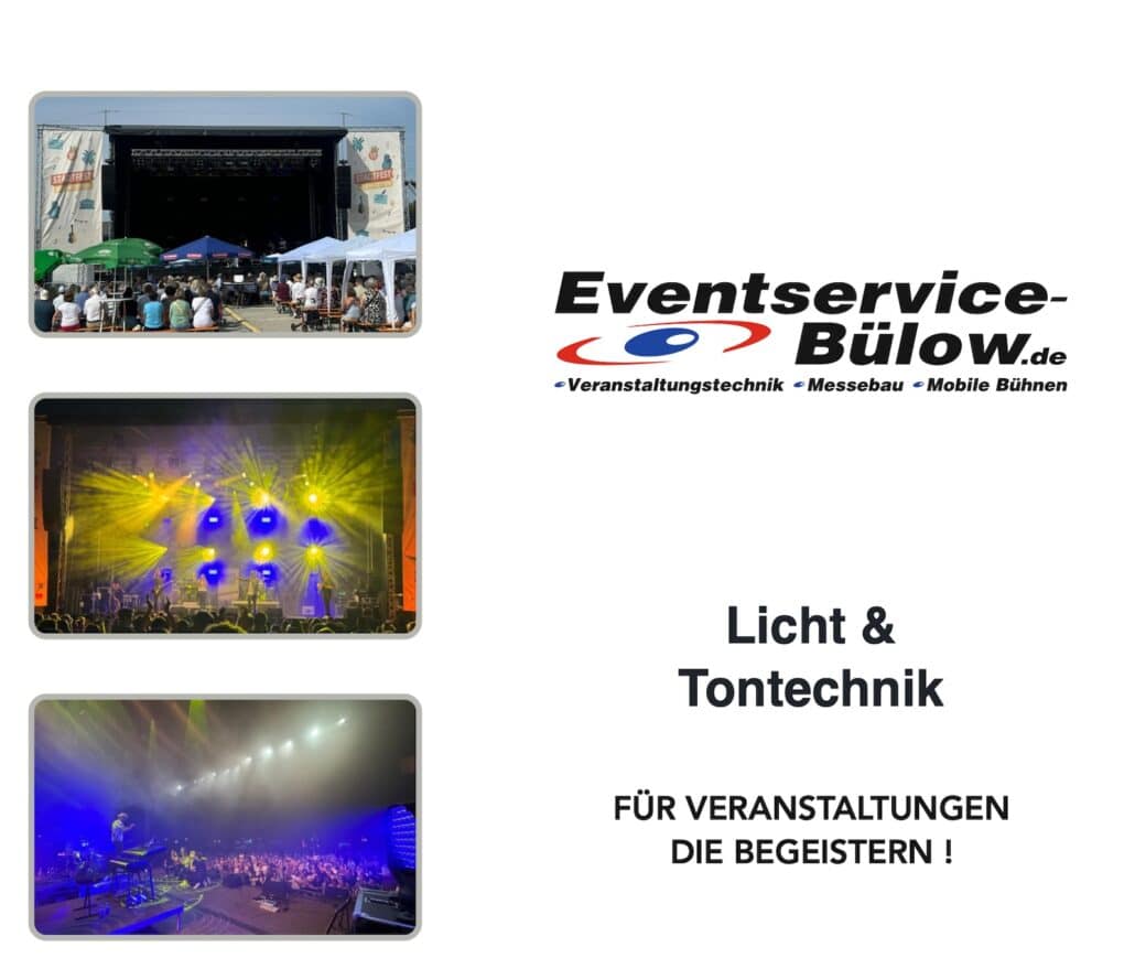 Flyer Licht- und Tontechnik Eventservice Bülow