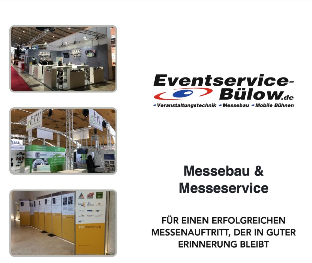 Flyer Messebau & Messeservice Eventservice Bülow